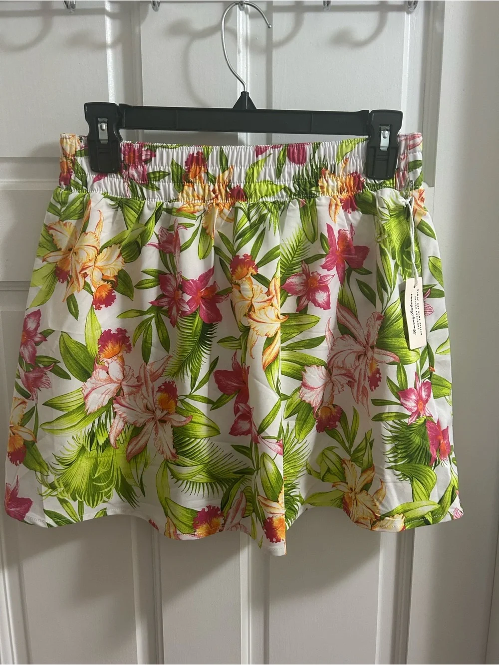NWT Tommy Bahama skort Tropical Floral Elastic Waist Skirt women’s small